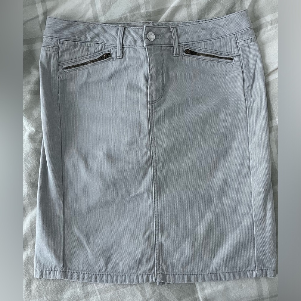 Gap limited edition denim light gray skirt
